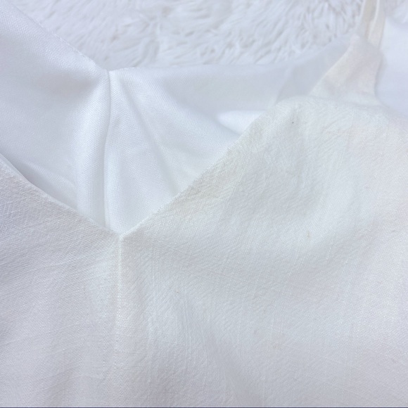 NWT LULUS Out To Lunch Tie-Back White Romper - Picture 10 of 10